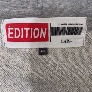 LAP zip up grey hoodie